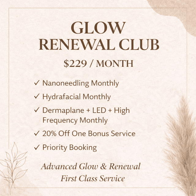 Glow Renewal Club at the aesthetic refinery in Soddy Daisy, TN
